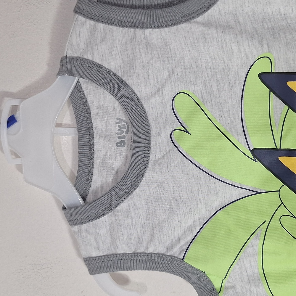 Kids Bluey Cartoon Tank Top and Shorts Summer Set Size 4T - Picture 2 of 8